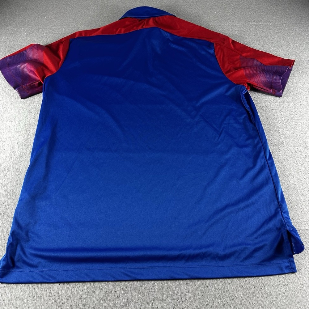 Adidas Primeblue Kansas Jayhawks Polo Shirt Mens XL Blue Team Issued H45768 - Picture 8 of 9